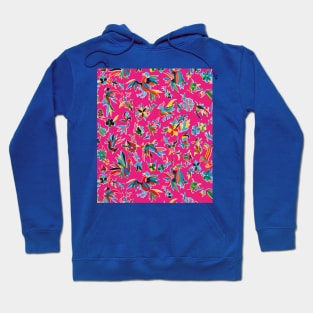 Mexican pink oilcloth Hoodie